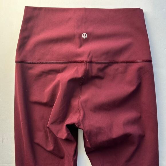 Lululemon Wunder Under Super High-Rise Tight Size 8 28" Cassis Red Luxtreme Yoga - Picture 7 of 7